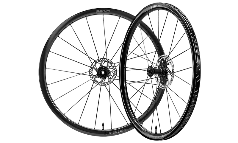 FFWD | RAW33 FULL CARBON CLINCHER / 33MM / 2:1 / DISC BRAKE / BLACK SPOKE ROAD SET FCC CS2 LLANTAS RUEDAS - Imagen 3
