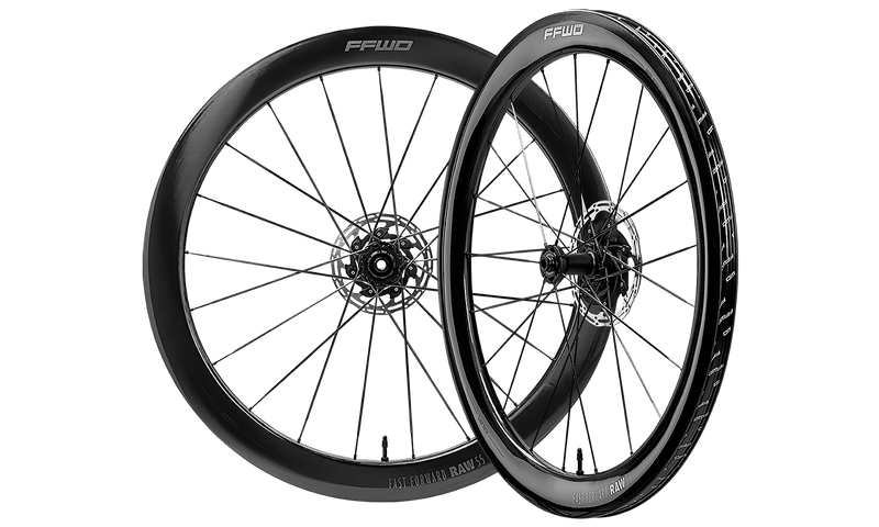 FFWD | RAW55 FULL CARBON CLINCHER / 55MM / 2:1 / DISC BRAKE / BLACK SPOKE SET FCC LLANTAS RUEDAS - Imagen 2